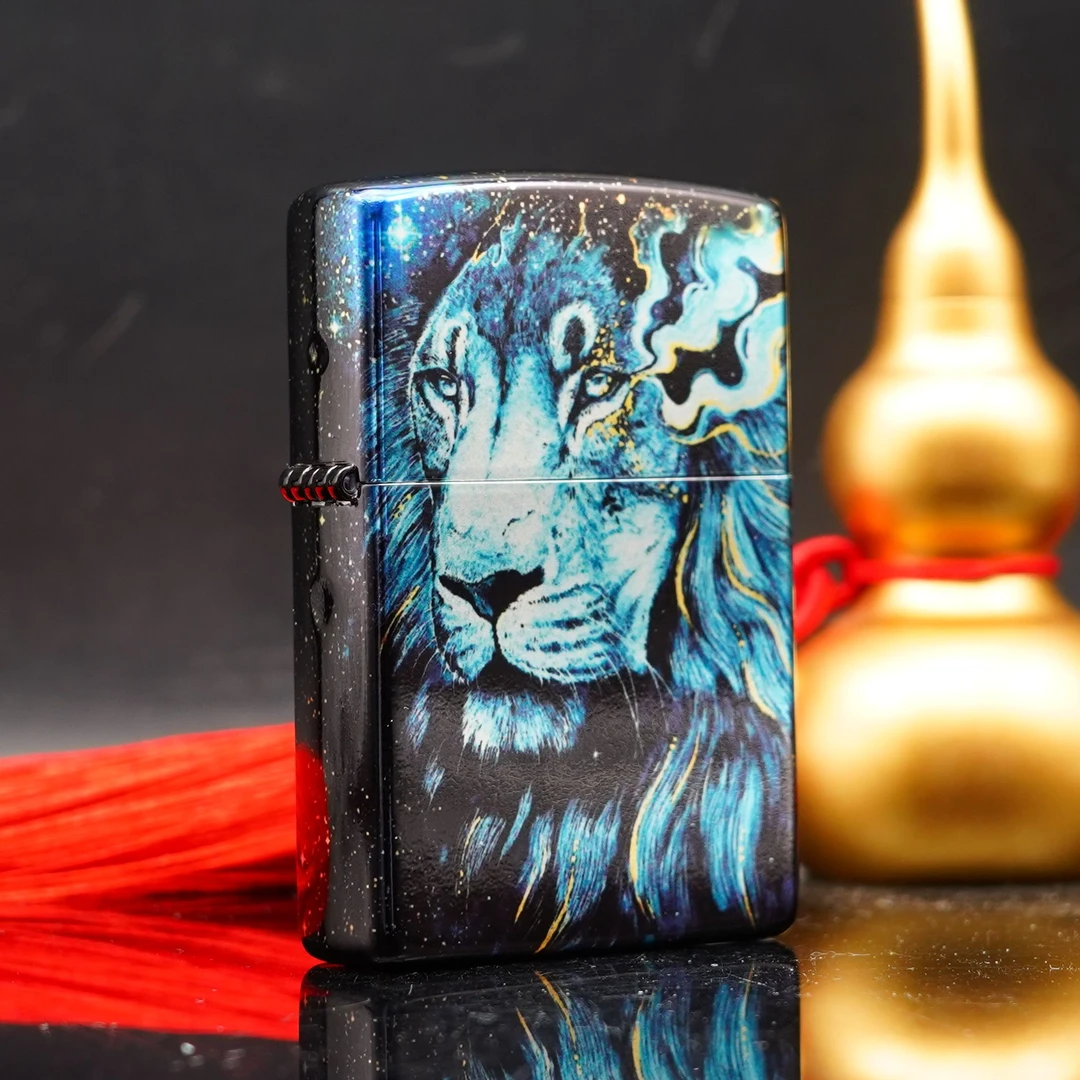 ZIPPO/之宝打火机 梦醒雄狮常规包银古法烫印【小飞甄选】 DYJ1