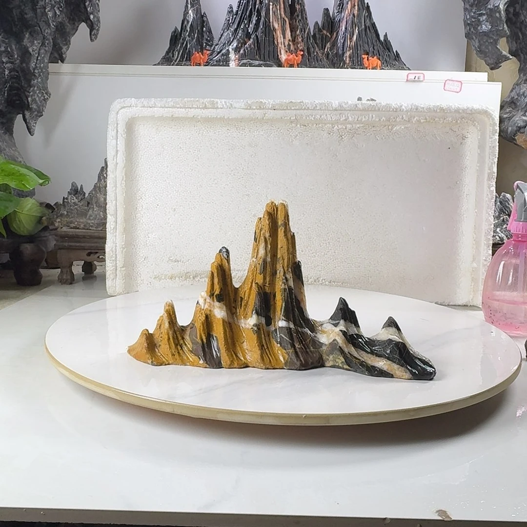 淋***妈山峰摆件鱼缸造景