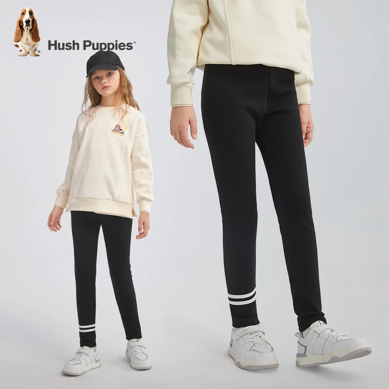 一体绒学院感打底裤 暇步士童装新款女童外穿