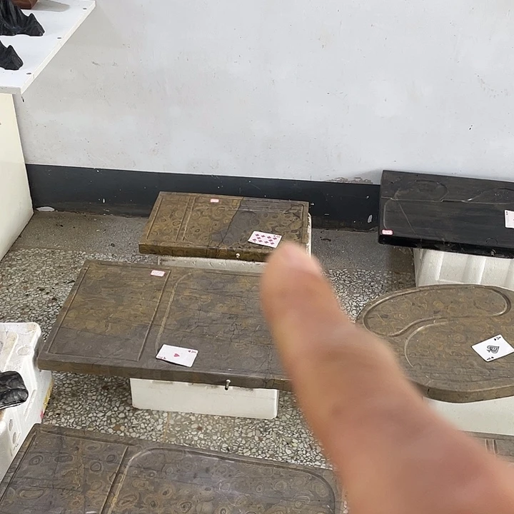 海***空天然灵璧奇石茶盘