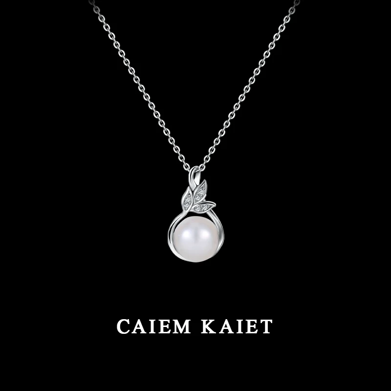 CAIEM KAIET 链子925银 正品珍珠纯银项链女时尚气质轻奢锁骨链