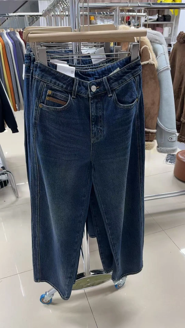 实体店直播：时尚百搭洋气显瘦加厚牛仔裤（15392）