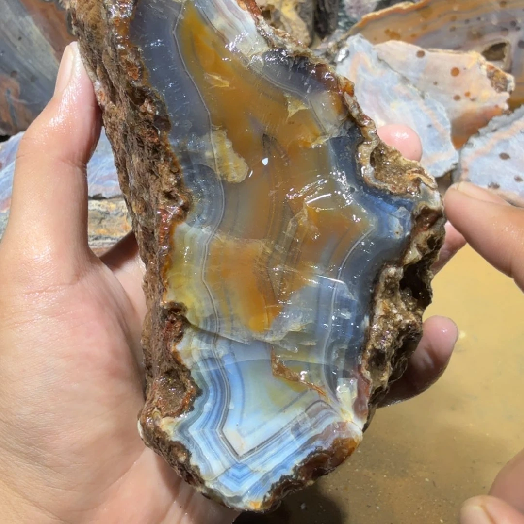 未镶嵌玛瑙/玉髓珠宝半成品