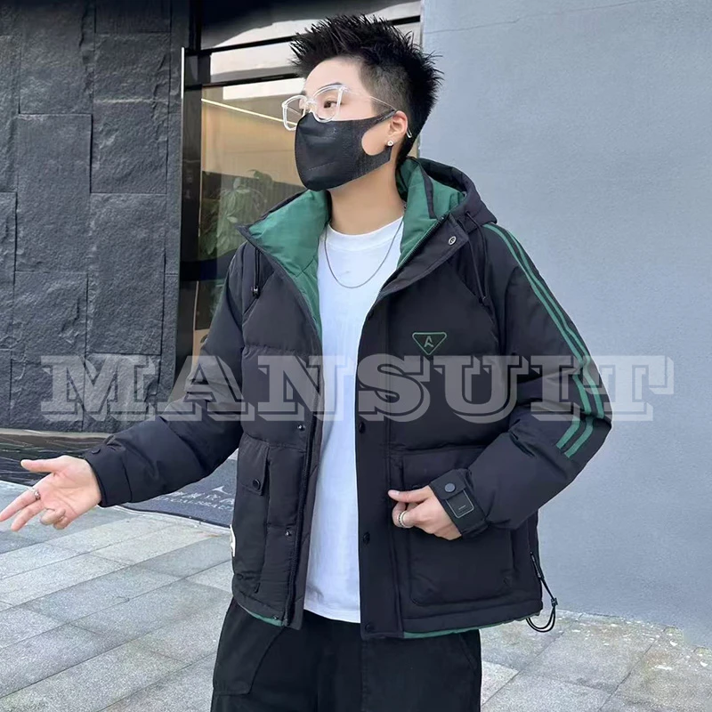 6803 冬季滑雪保暖锁温男士潮流帅气百搭时尚休闲短款棉外套