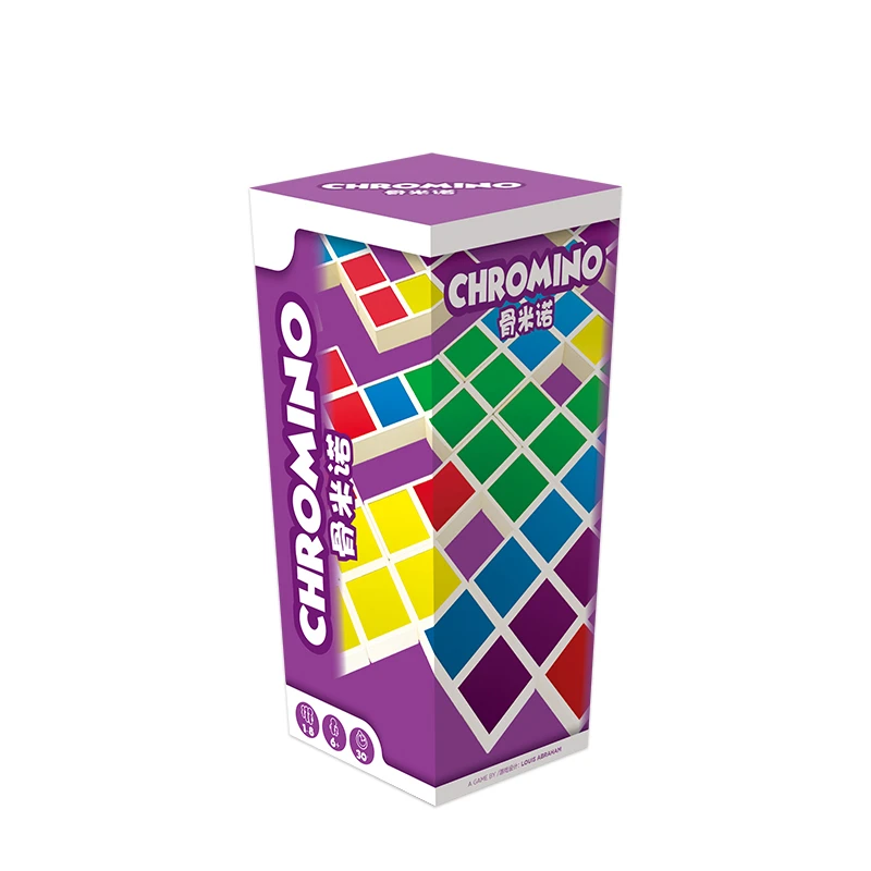 asmodee骨米诺便携版 桌游卡牌筹码Chromino家庭亲子互动休闲聚会