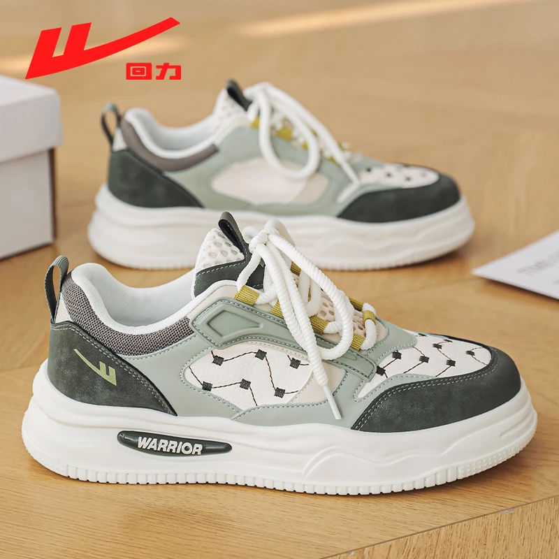 Warrior/回力春季潮流时尚网面透气男鞋百搭软底运动休闲男士板鞋