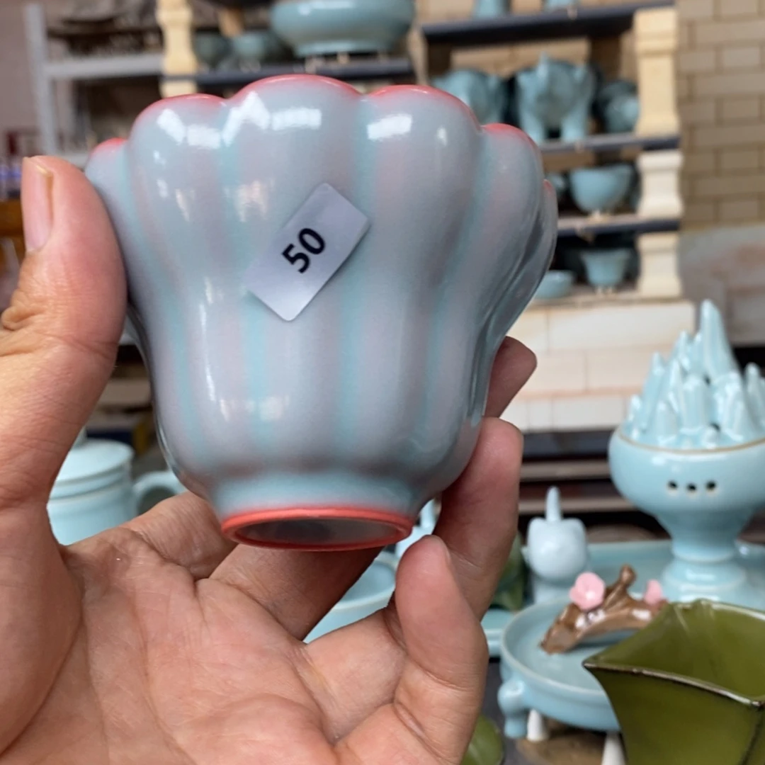 雲***人抱朴汝瓷仿古微瑕