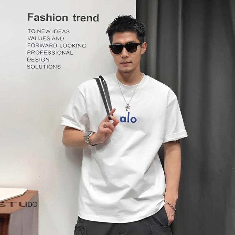 芊歌潮牌大码男装T2130夏季字母印花大码加肥加大宽松百搭T恤胖子