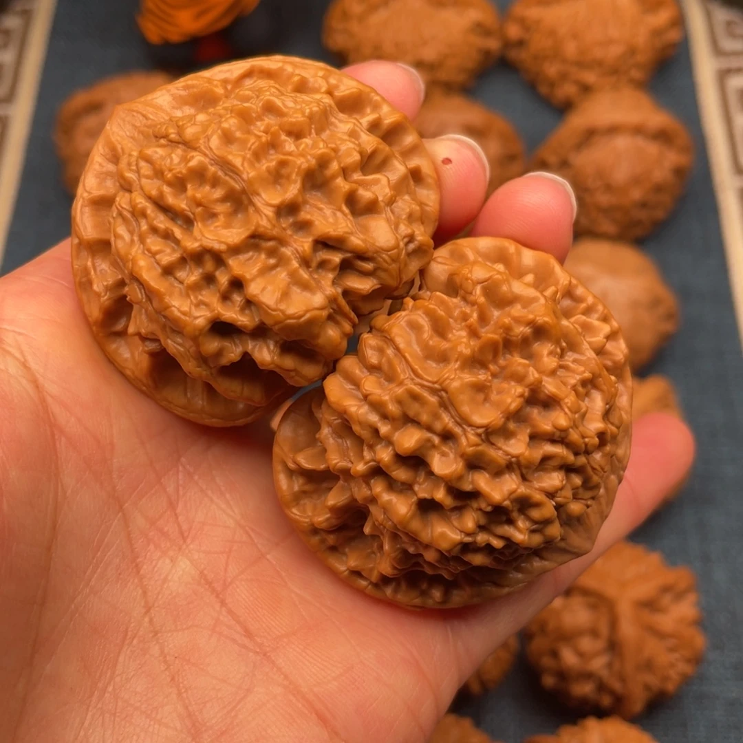 把件文玩核桃48全品原桩官帽
