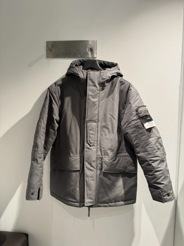 全新未使用 STONE ISLAND SINCE/石岛 石头岛防水限定款男士棉服