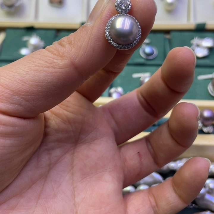 淡水珍珠吊坠(不含链)合金