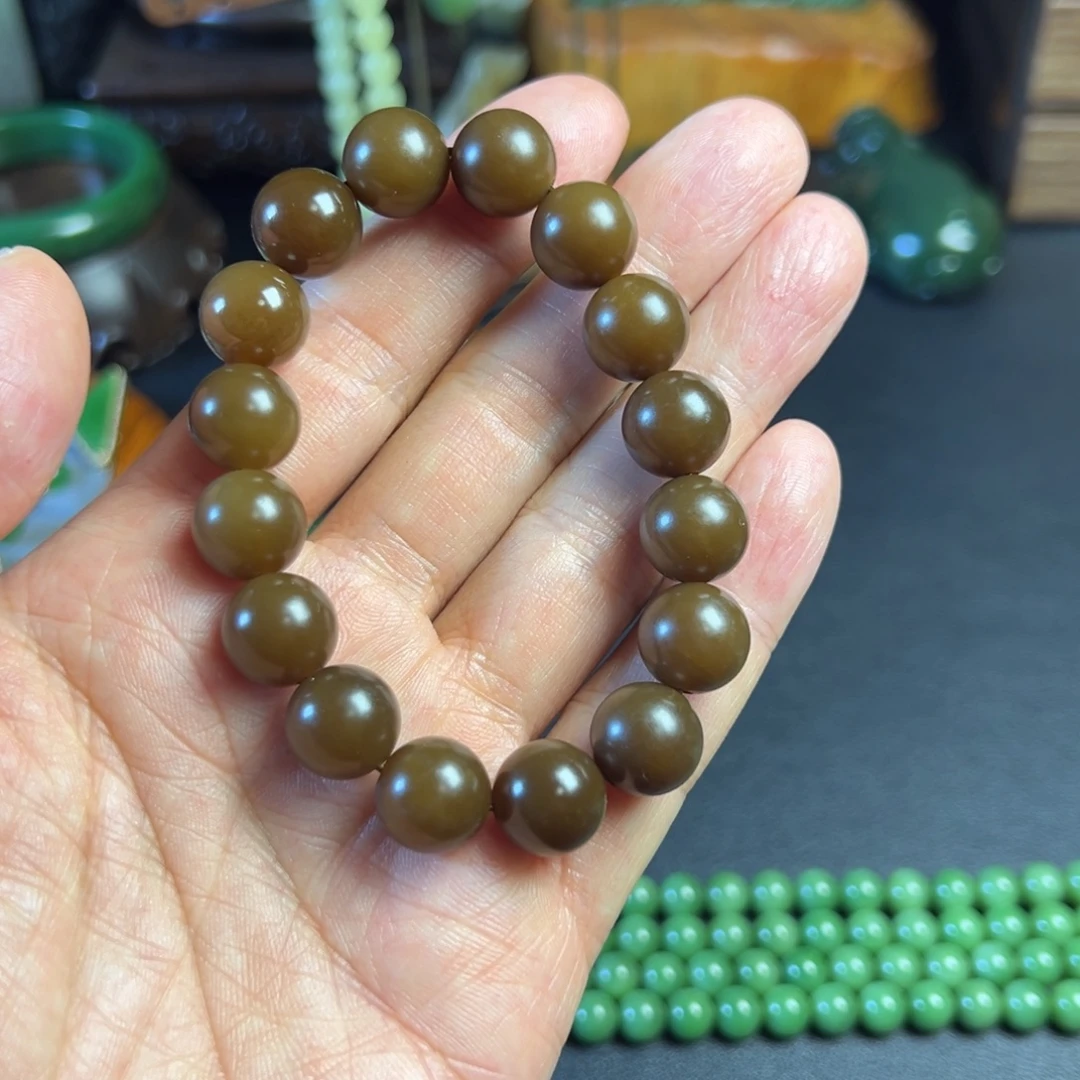 和田玉（糖玉）未镶嵌手链