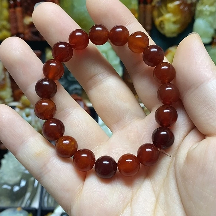 未镶嵌蛇纹石玉手链
