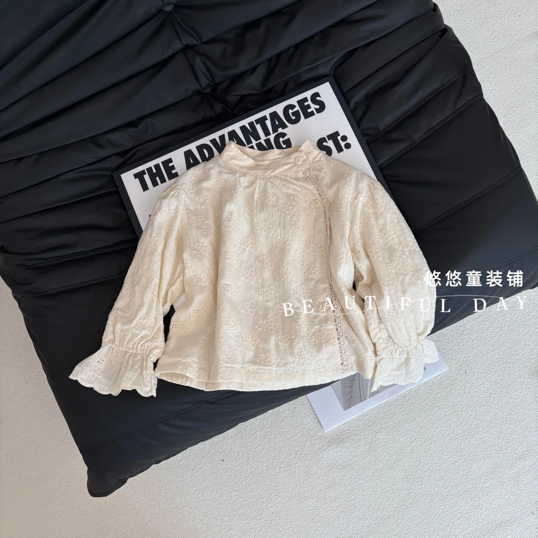 {现货福利}秋款女童洋气时尚休闲秋款斜门襟外套