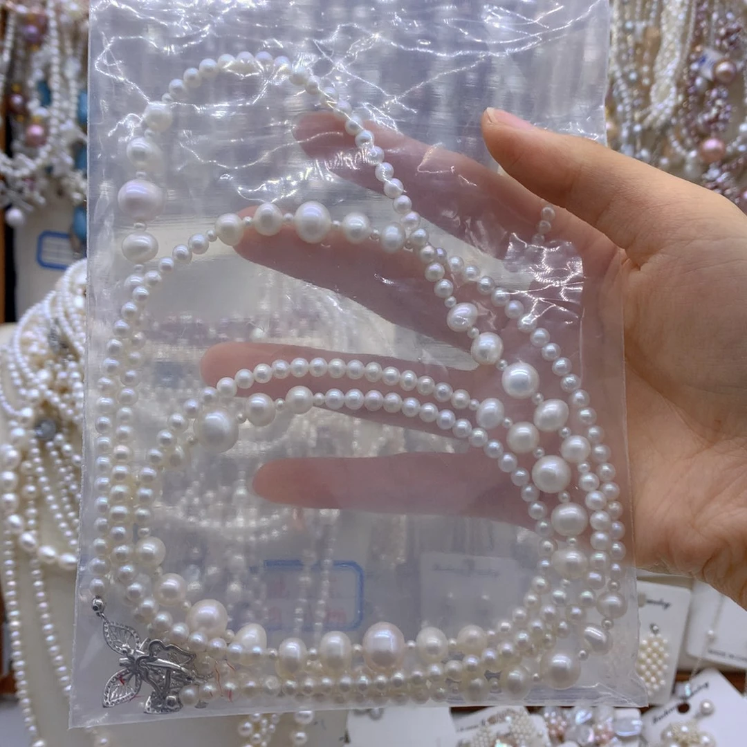 甜***]合金淡水珍珠项链耳饰