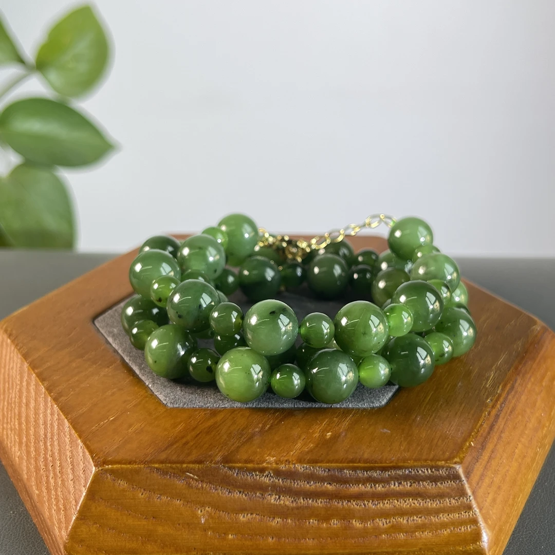 JGB09-38   和田玉-珠串（含配饰）