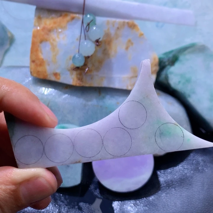 翡翠未镶嵌颈饰缅甸天然翡翠珠子吊坠牌子片料平安扣