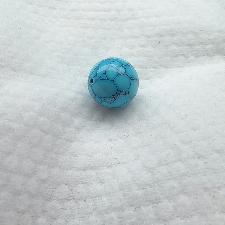 尺寸：16➕蓝网花纹圆珠一颗