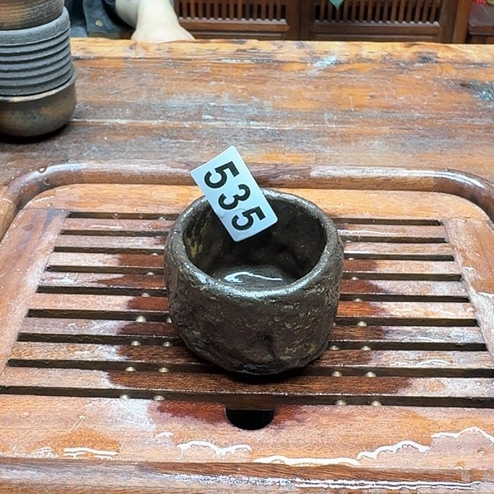 纯手工制作粗陶茶具