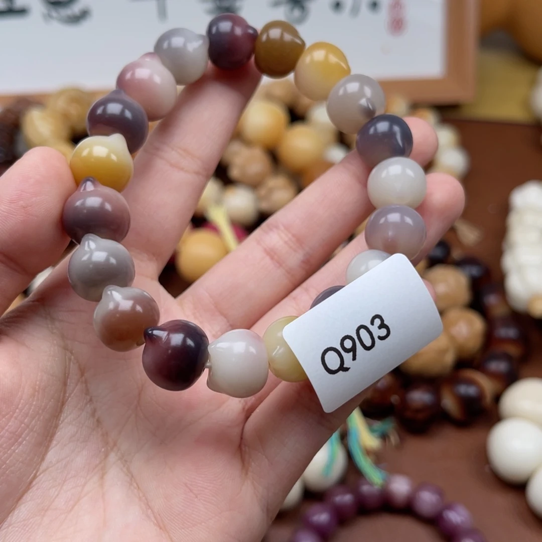 吊坠菩提根/象牙果白*Q903猫头12mm通货一串