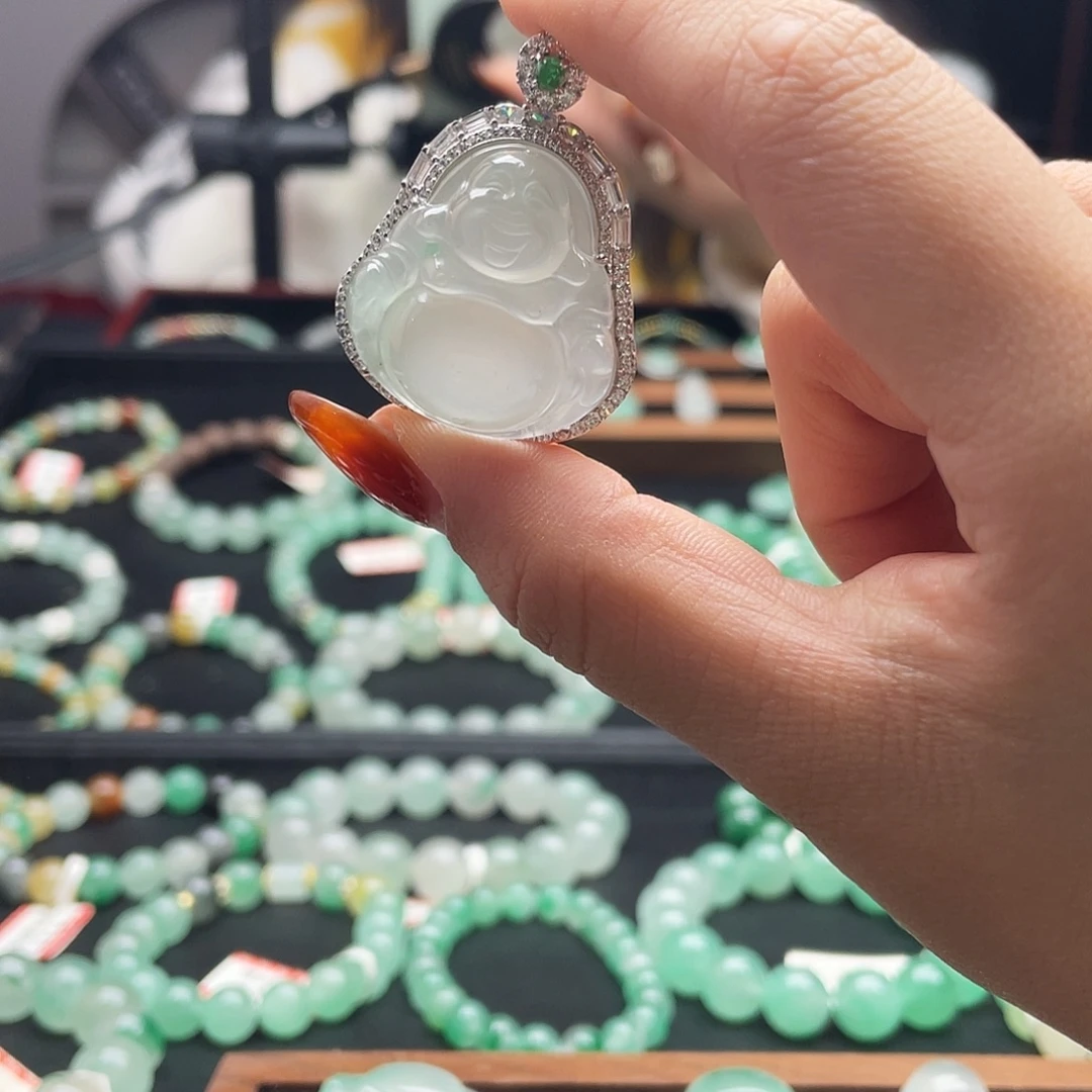 石英质玉（非洲翠）未镶嵌手串