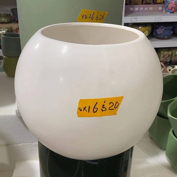 摆件陶盆有孔 微瑕介意勿拍