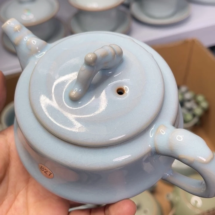 汝州原矿原釉微瑕流口水827