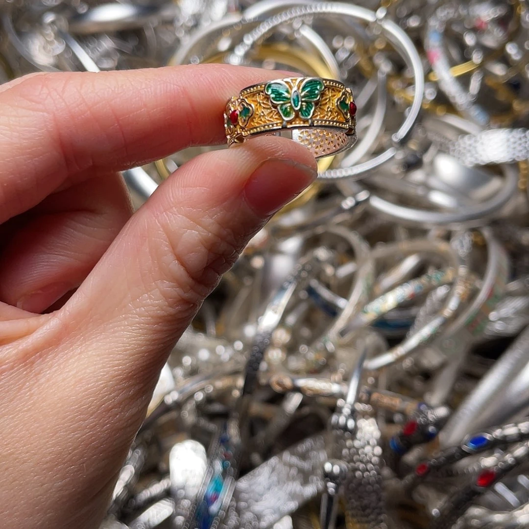 足银时尚饰品戒指222