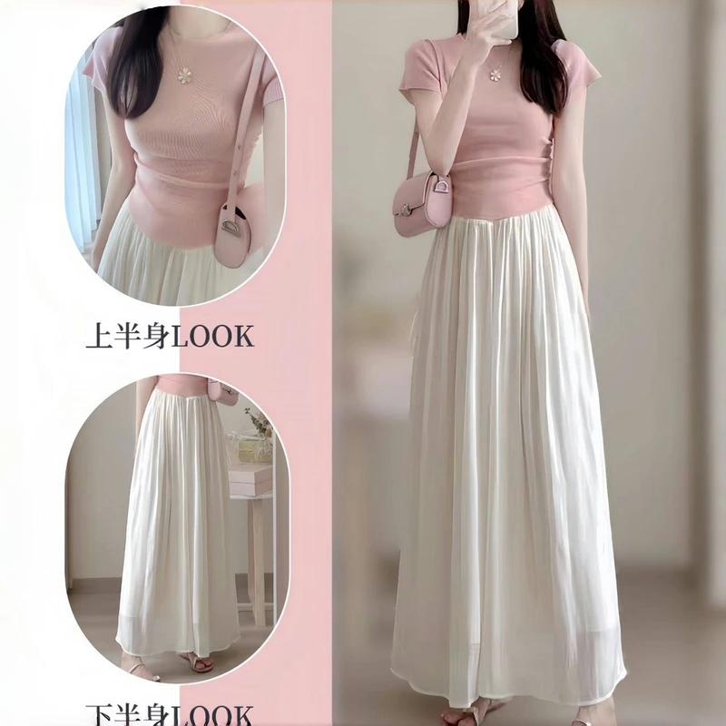 夏季裙子套装女2025新款爆款洋气夏装网红时尚炸街小众女装两件套