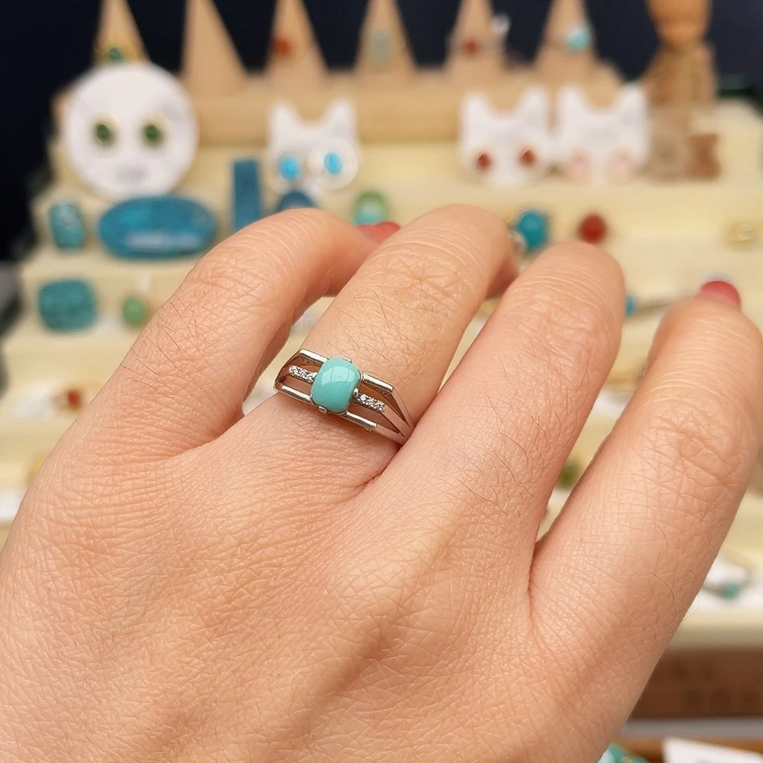 绿松石戒指合金女戒