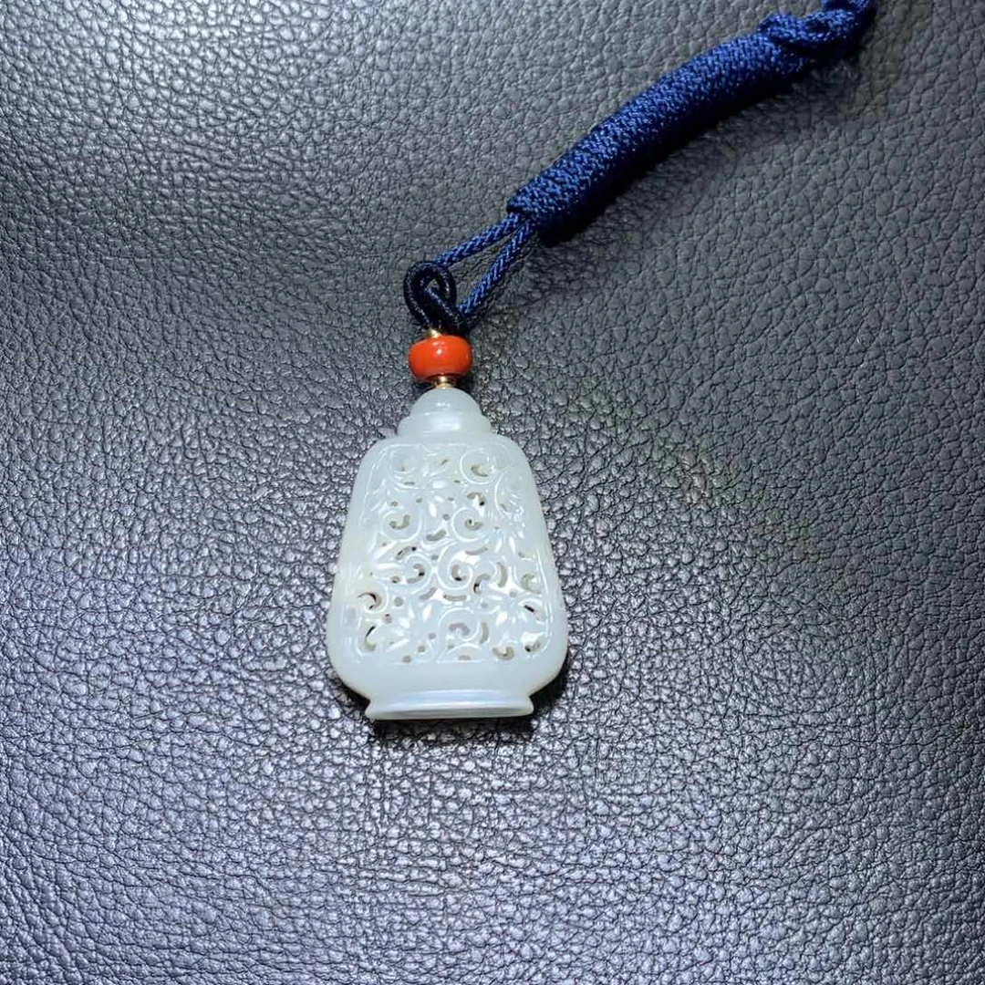 和田玉颈饰未镶嵌啊*