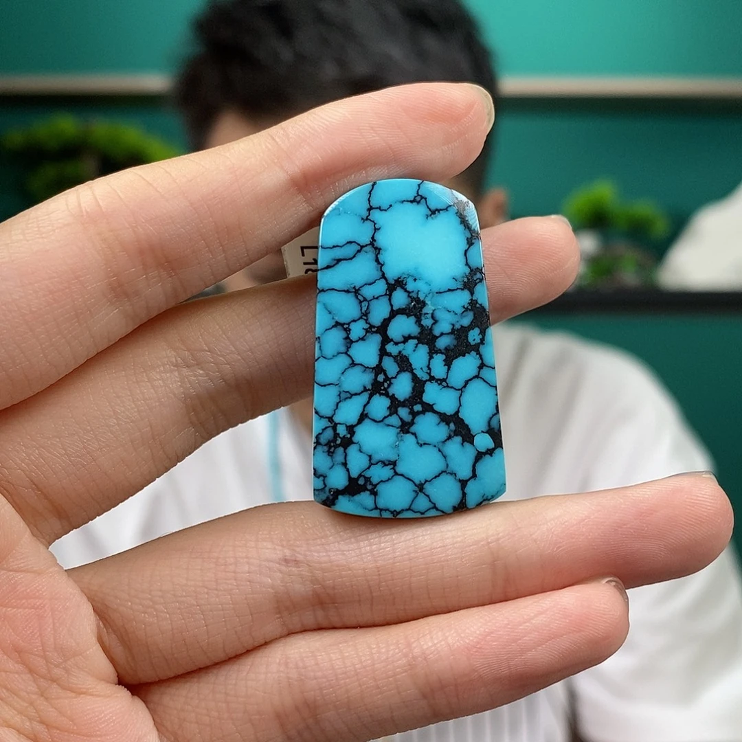 水***华未镶嵌绿松石珠宝奇石
