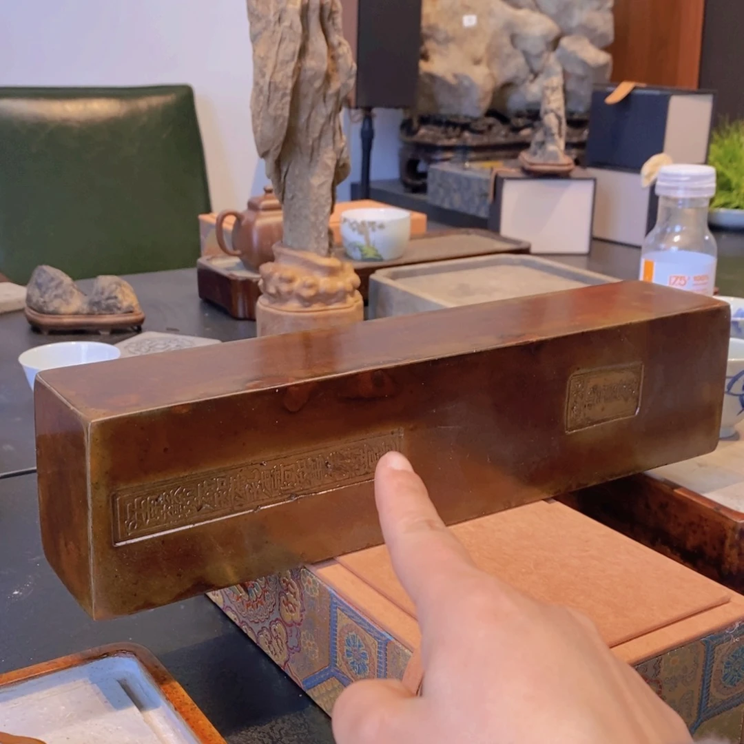 S*m34*7*8cm大漆金砖底座