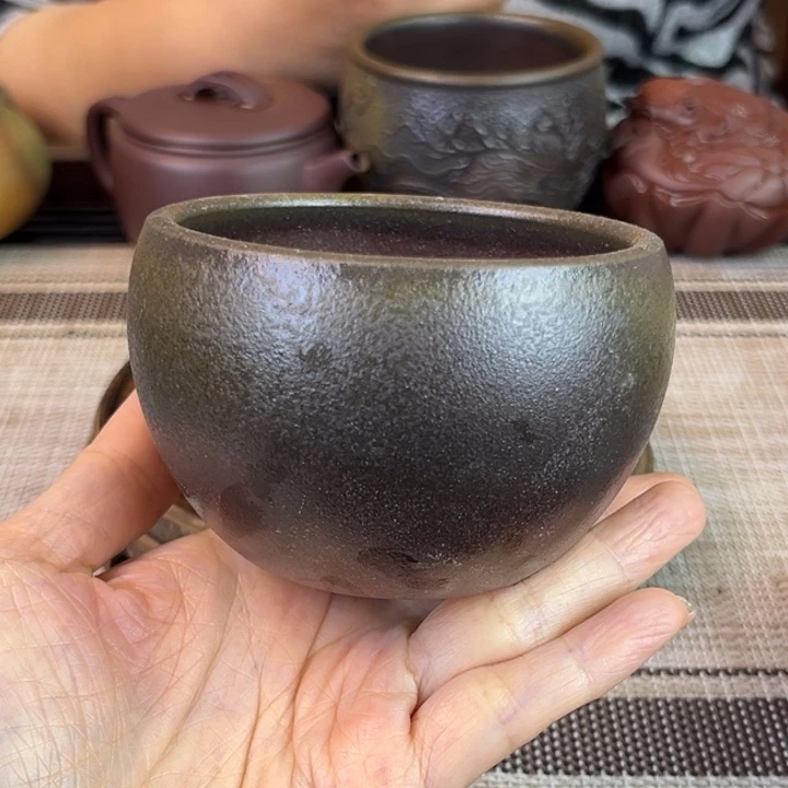 紫砂茶壶底槽清柴烧150cc