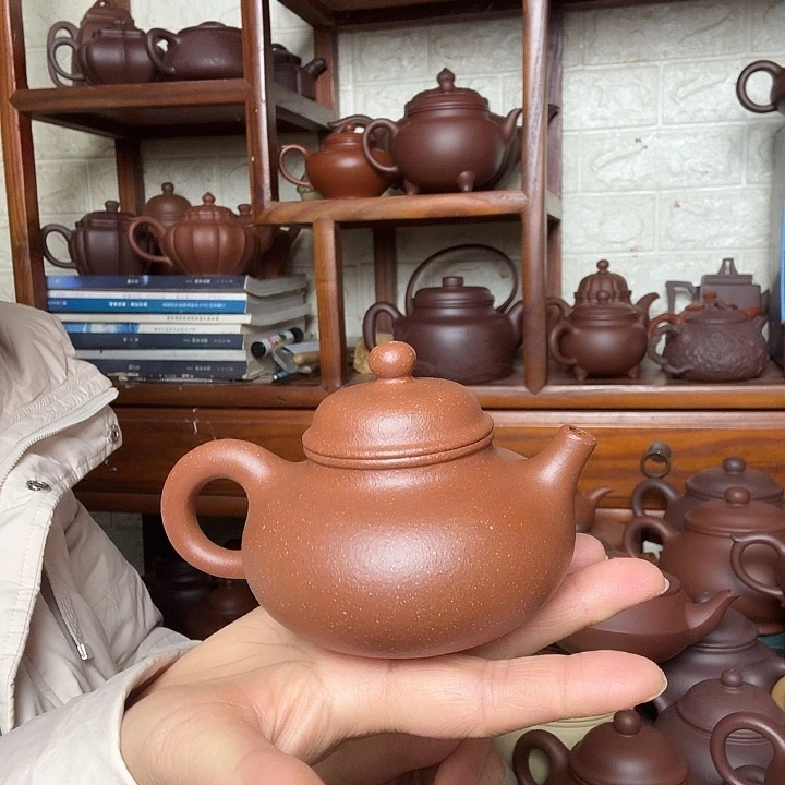 茶壶紫砂容天200cc精工半手工
