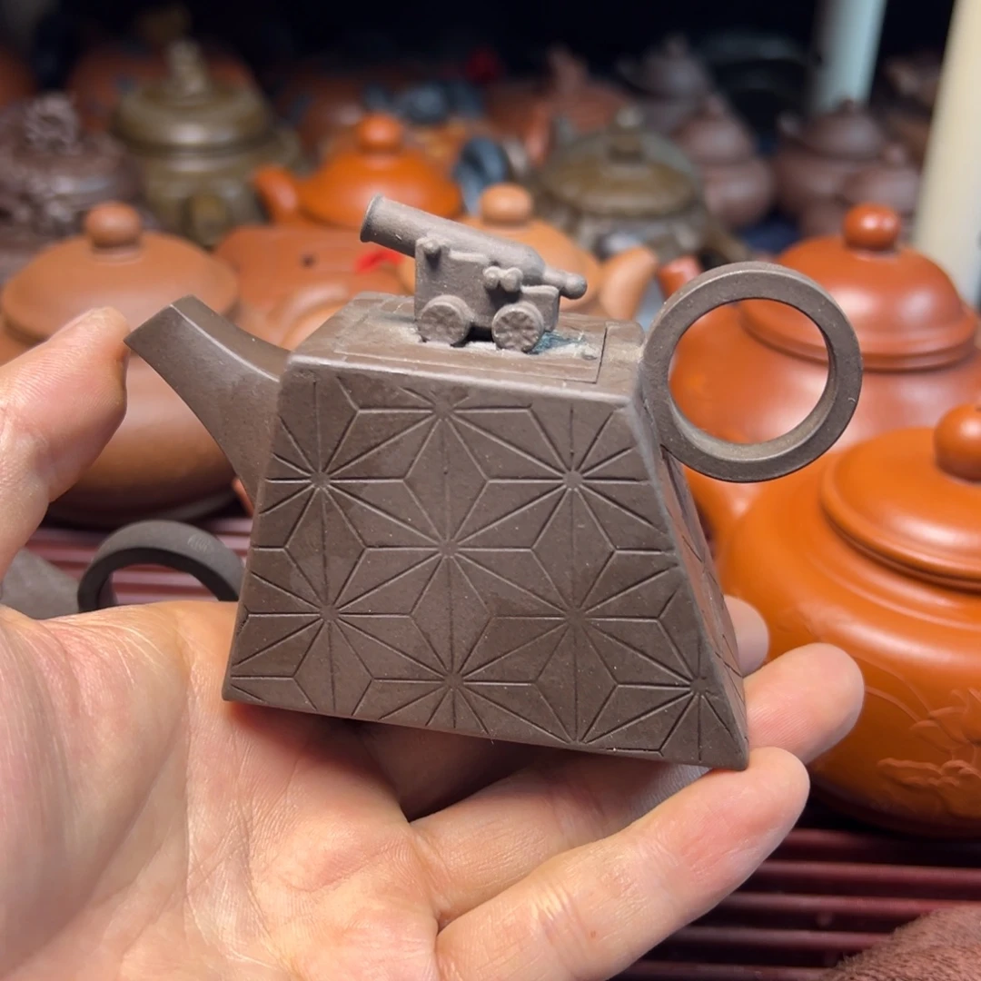 茶壶紫砂宜兴原矿紫砂壶110毫升容量