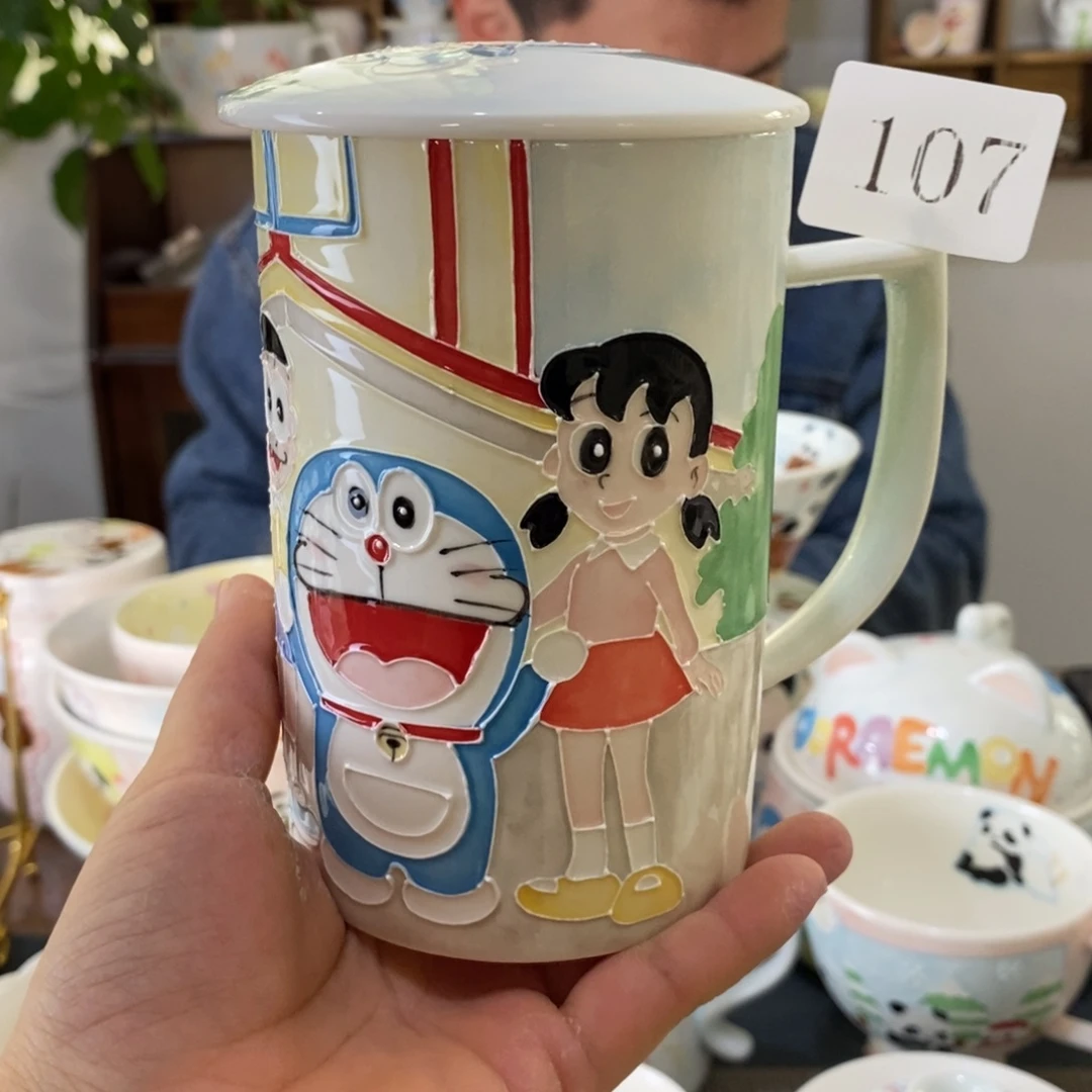 米***糖瓷片景德镇釉下彩手绘