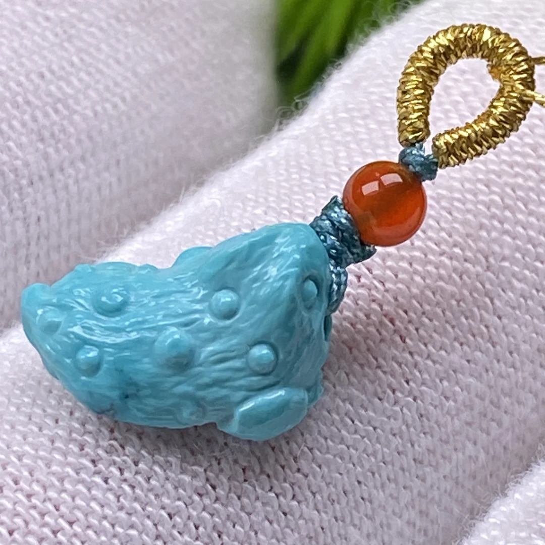 精工金蟾侧挂绿松石
