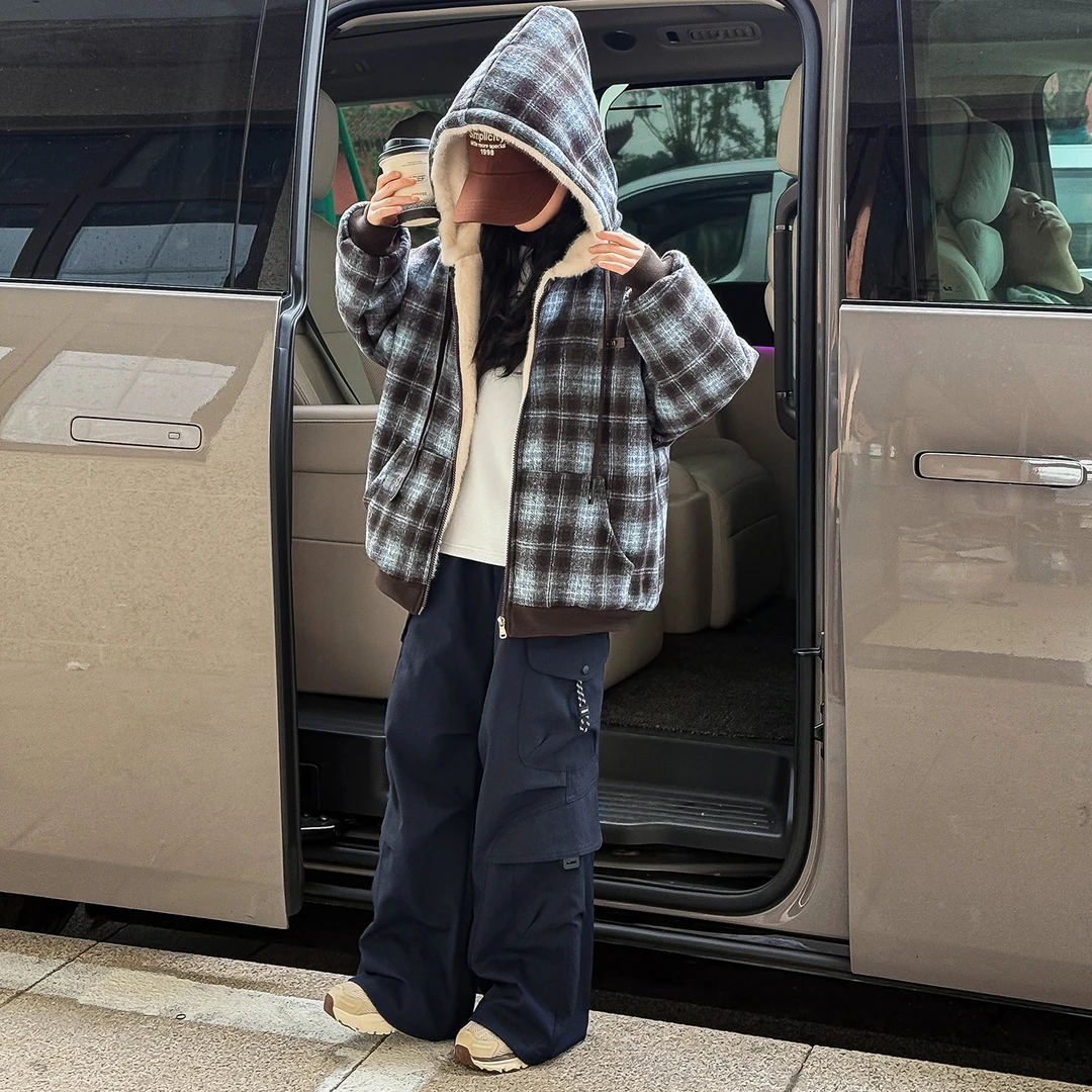 25MF029女童棉服加厚秋冬款2025新款大童女孩冬装初中生冬季外套