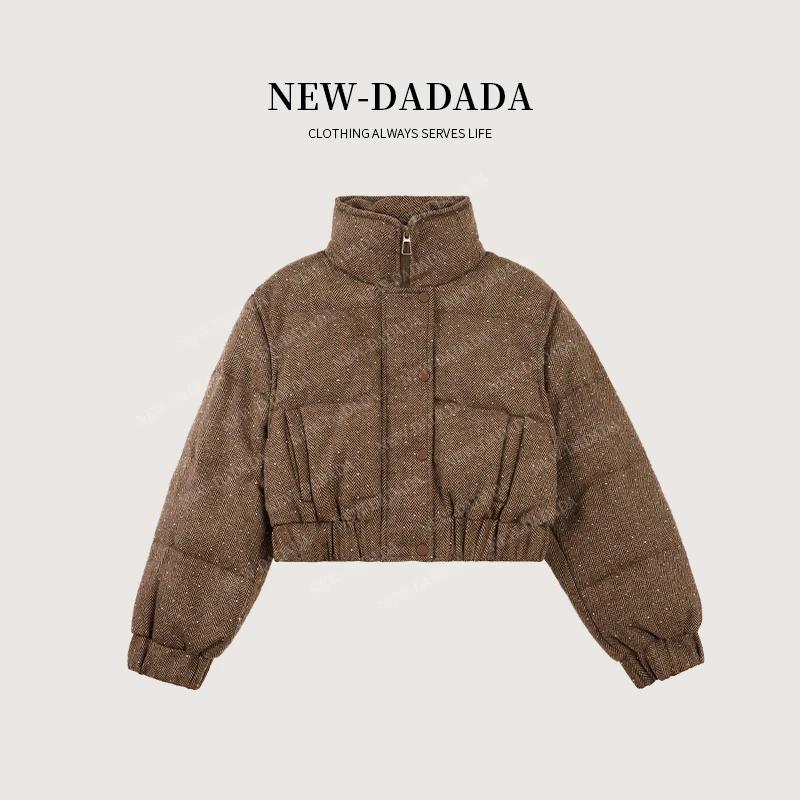 利达 NEW DADADA【甜感炼金】时尚休闲修身气质羽绒服外套JHM3975