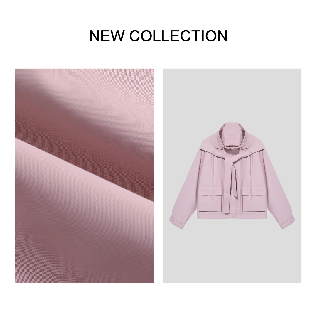 【龙哥专属】W5F30002B 春季时尚 粉色拼接设计夹克 2481