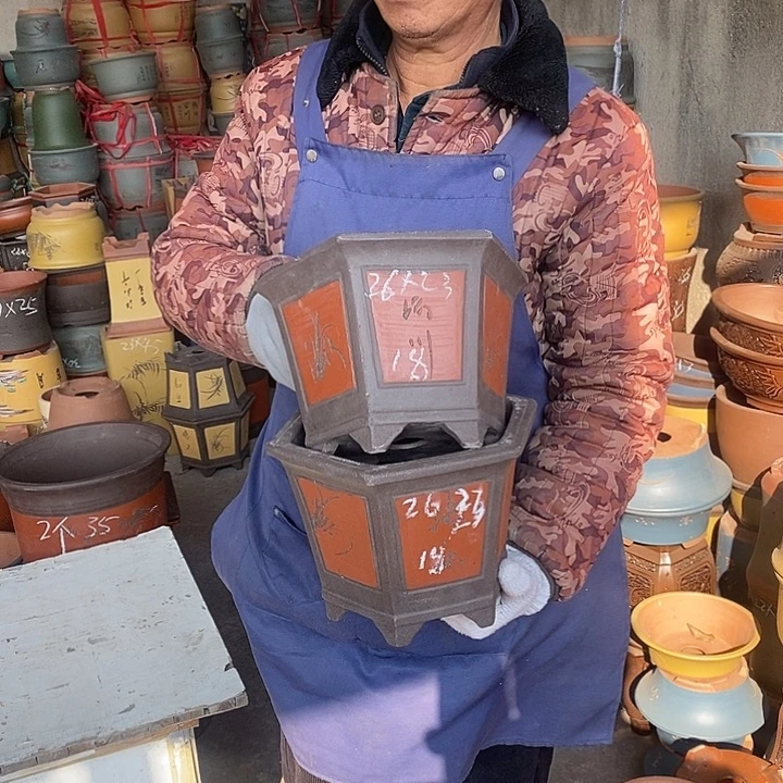 紫砂花盆紫砂花盆