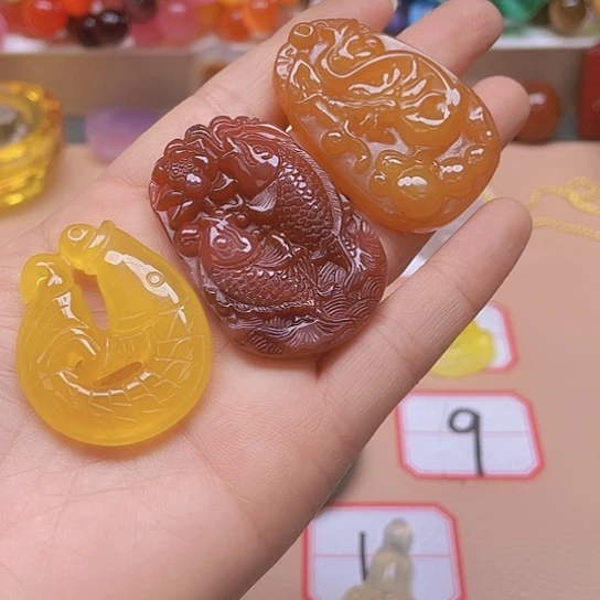 玛瑙/玉髓颈饰未镶嵌小**~