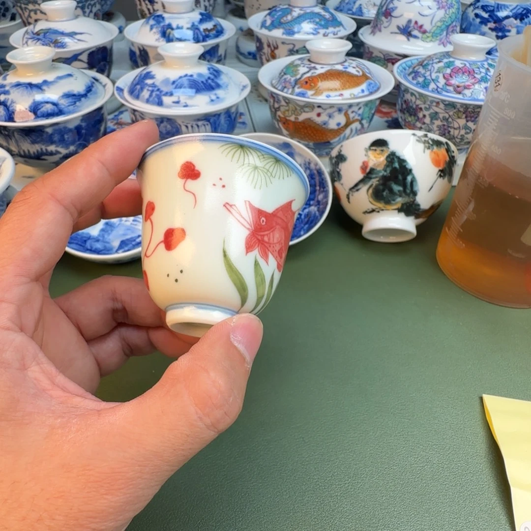 陶纯手工纯手绘茶具384