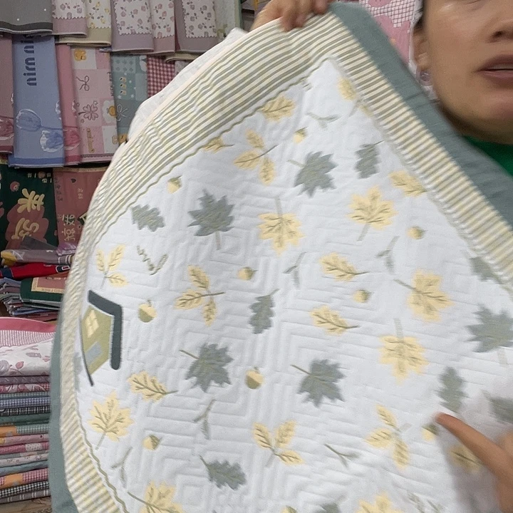 棉特价绿色小枫叶