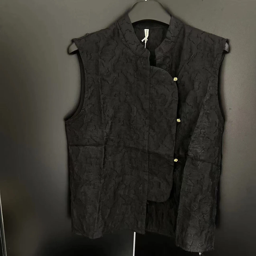 【ARONG阿荣家】马甲03008-黑色杏色-F