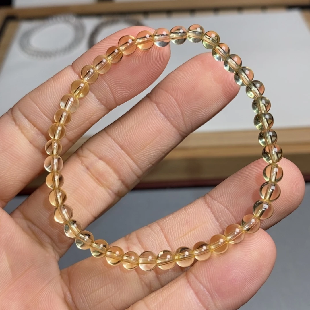 未镶嵌手链水晶黄水晶4.7mm