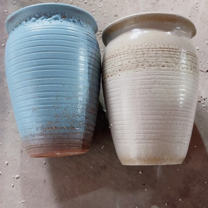 红陶口径18高度24两只