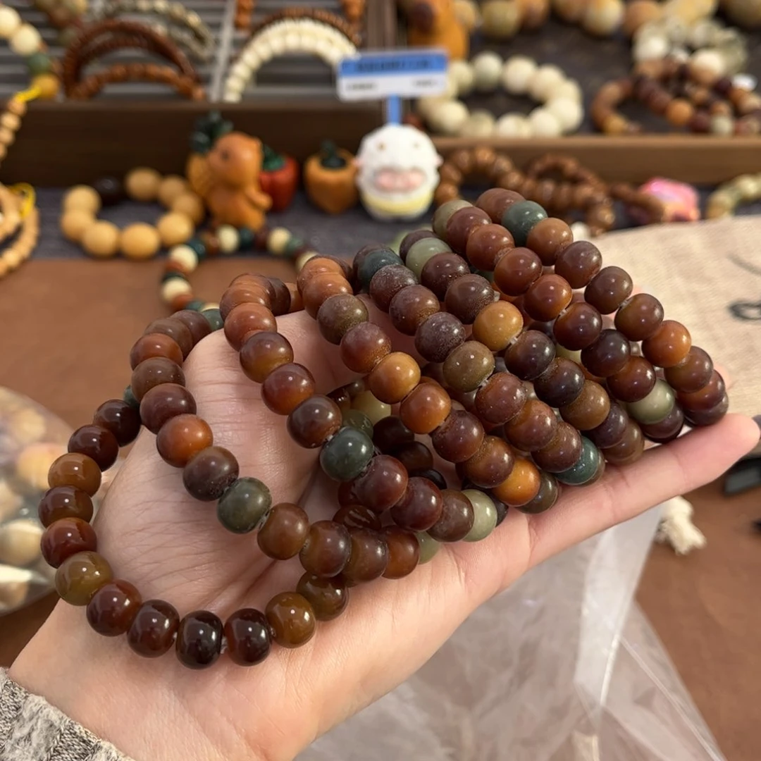 白玉菩提手串8✖️10苹果敦煌随机