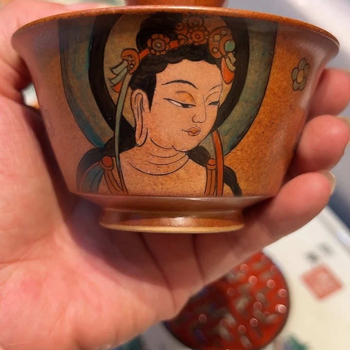 点粒线志野烧加彩